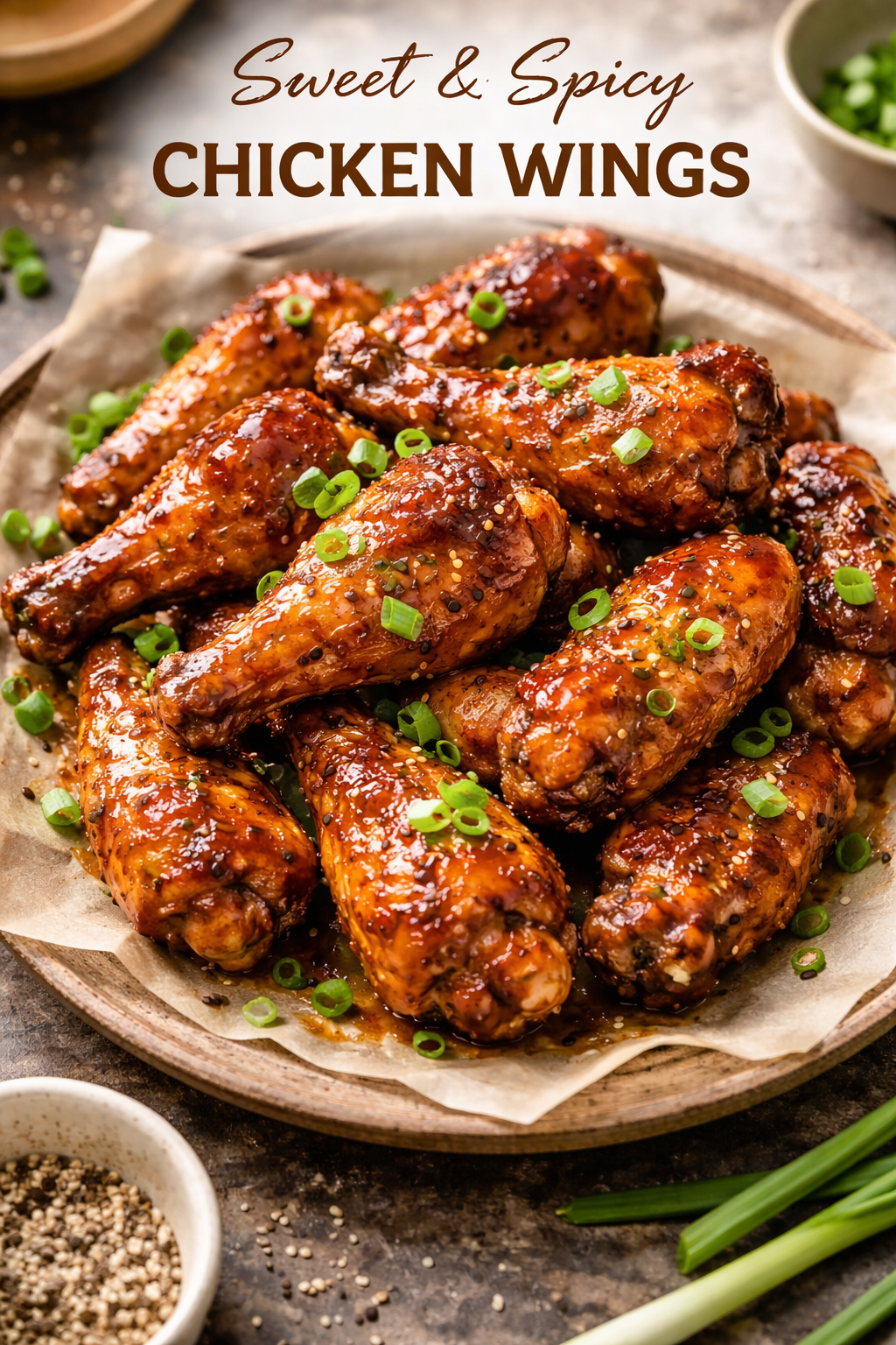 Sweet and Spicy Chicken Wings