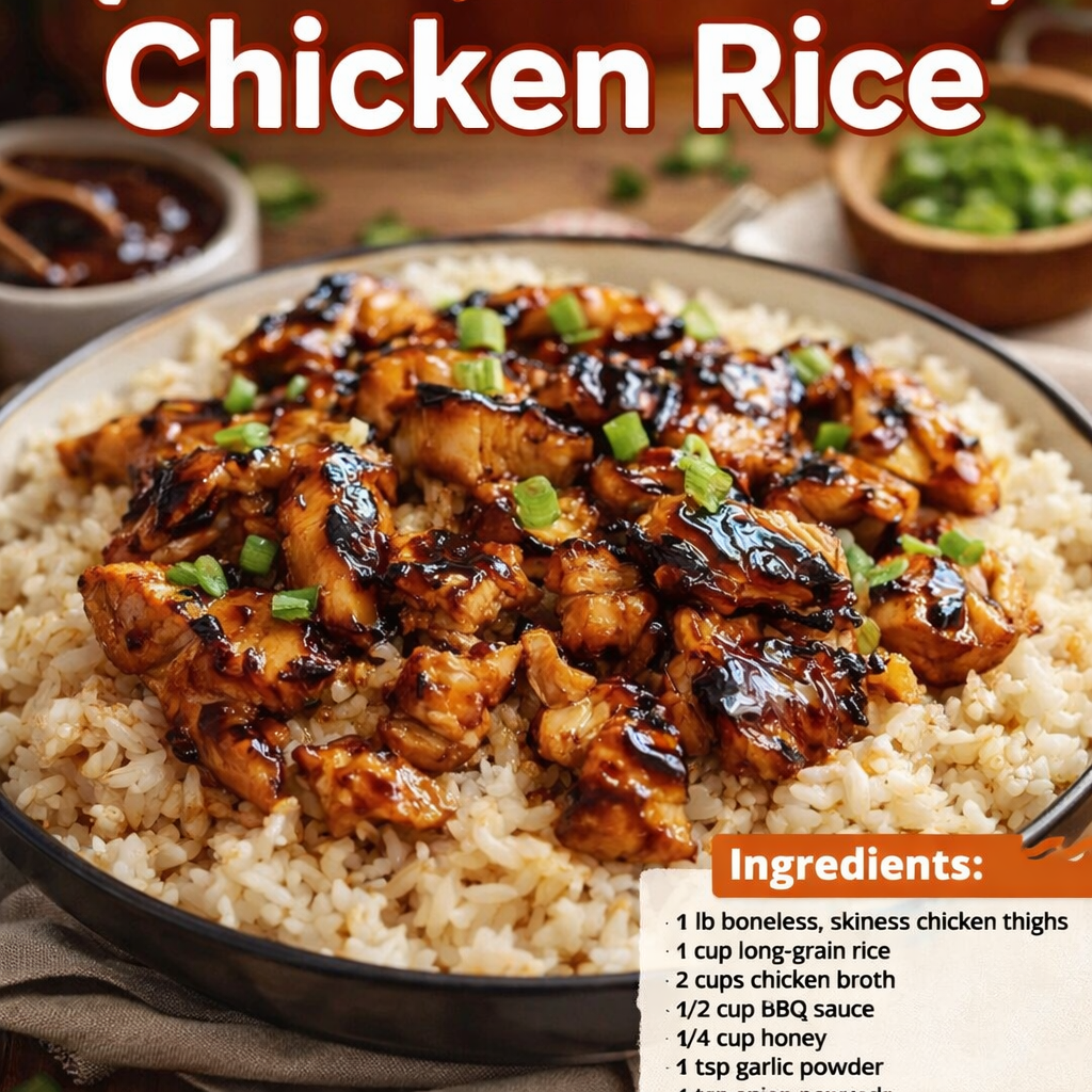 Honey BBQ Chicken Rice