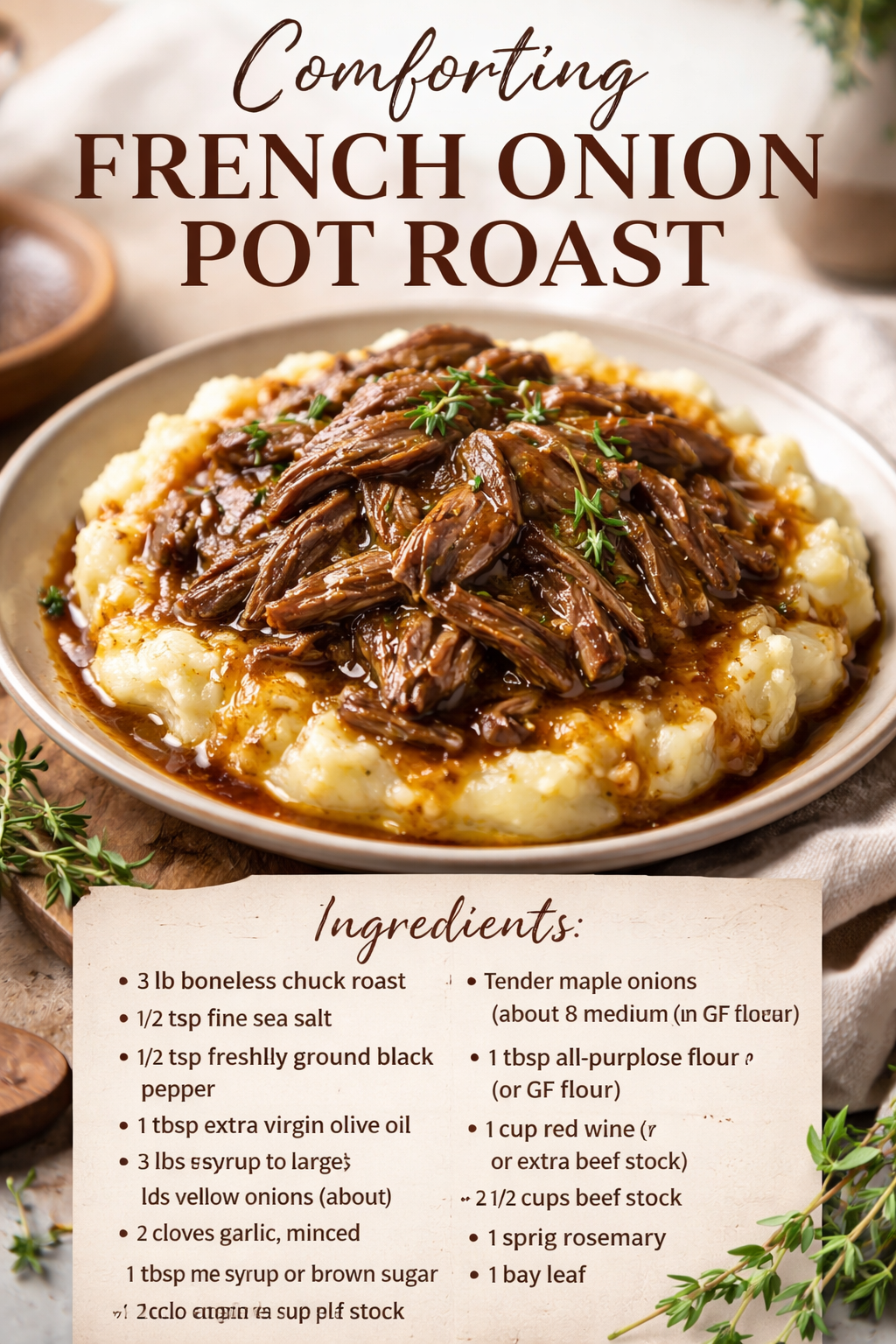 Comforting French Onion Pot Roast - theamazingfood
