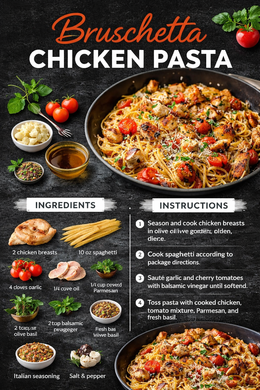 Bruschetta Chicken Pasta