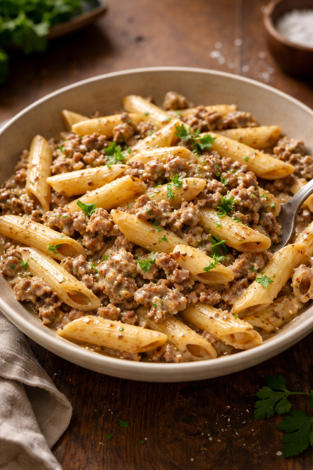 Creamy Beef Pasta