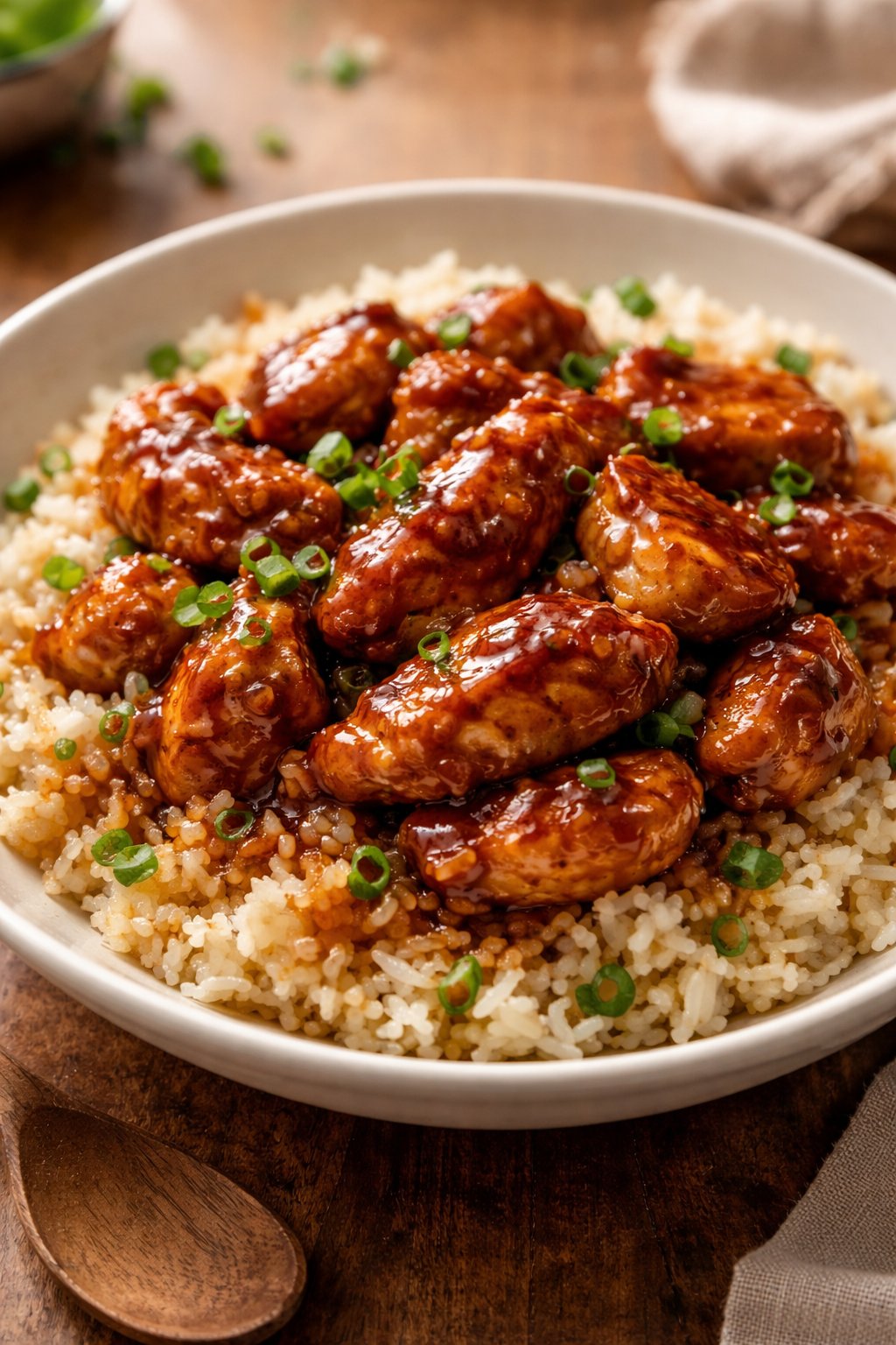 Honey BBQ Chicken Rice