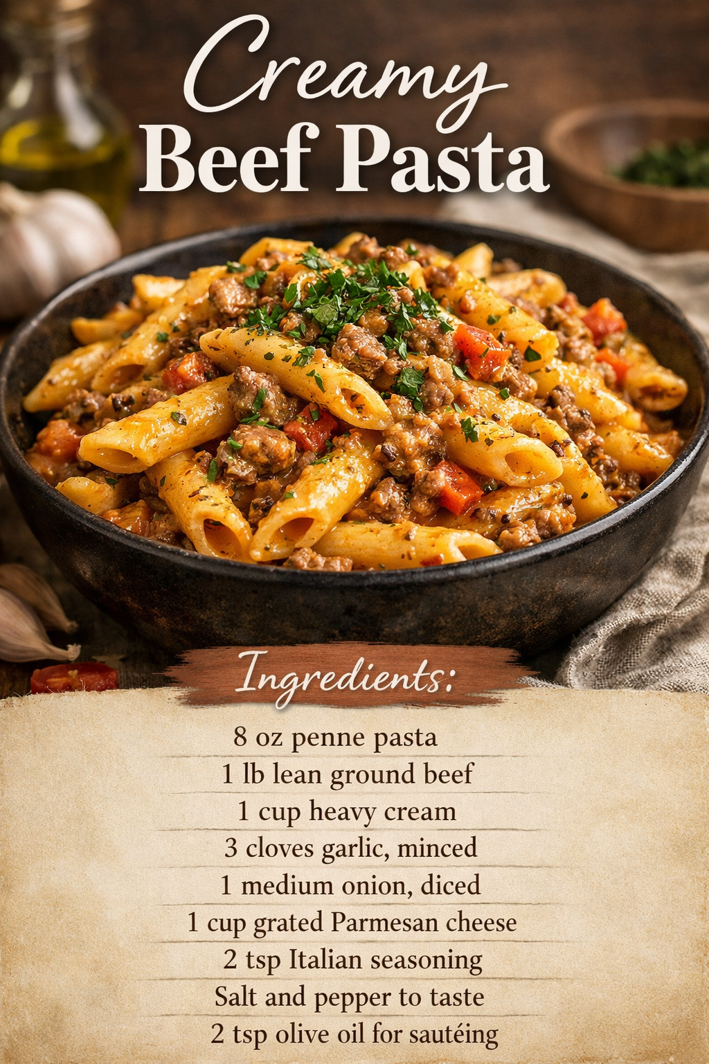 Creamy Beef Pasta