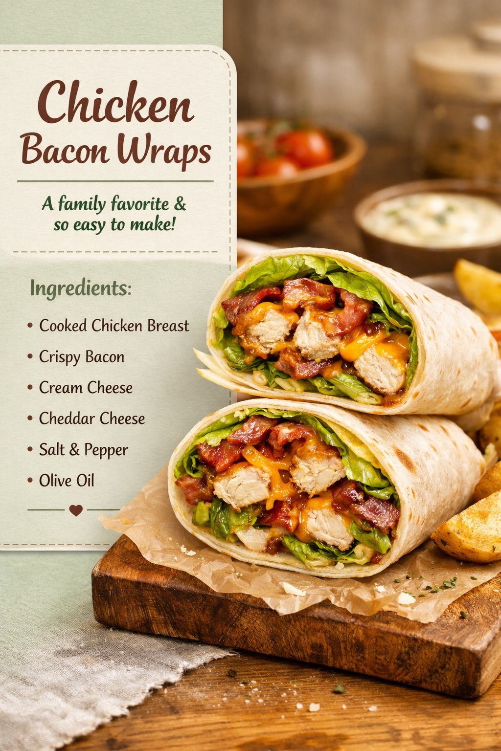 Chicken Bacon Wraps