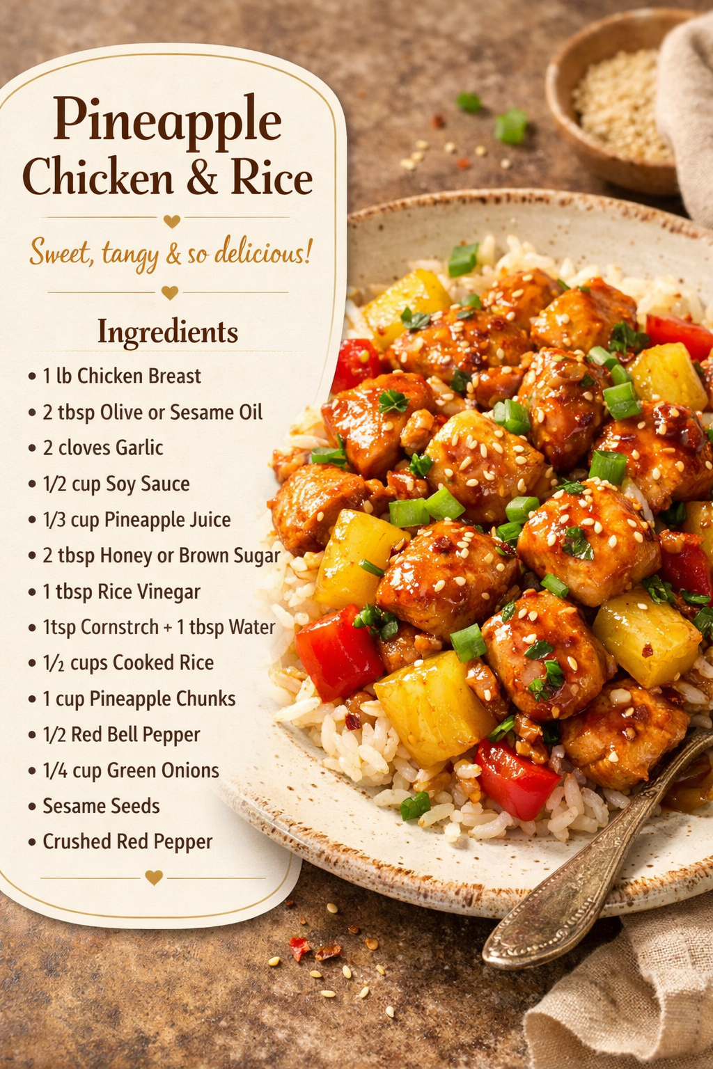 Pineapple Chicken and Rice: Sweet, Savory, Effortlessly Easy