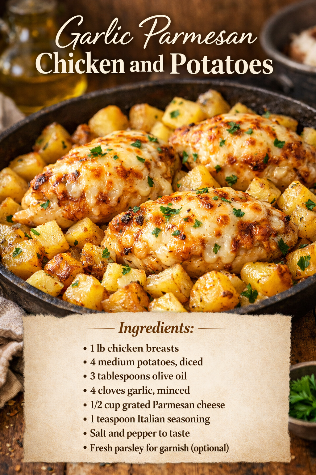 Garlic Parmesan Chicken and Potatoes