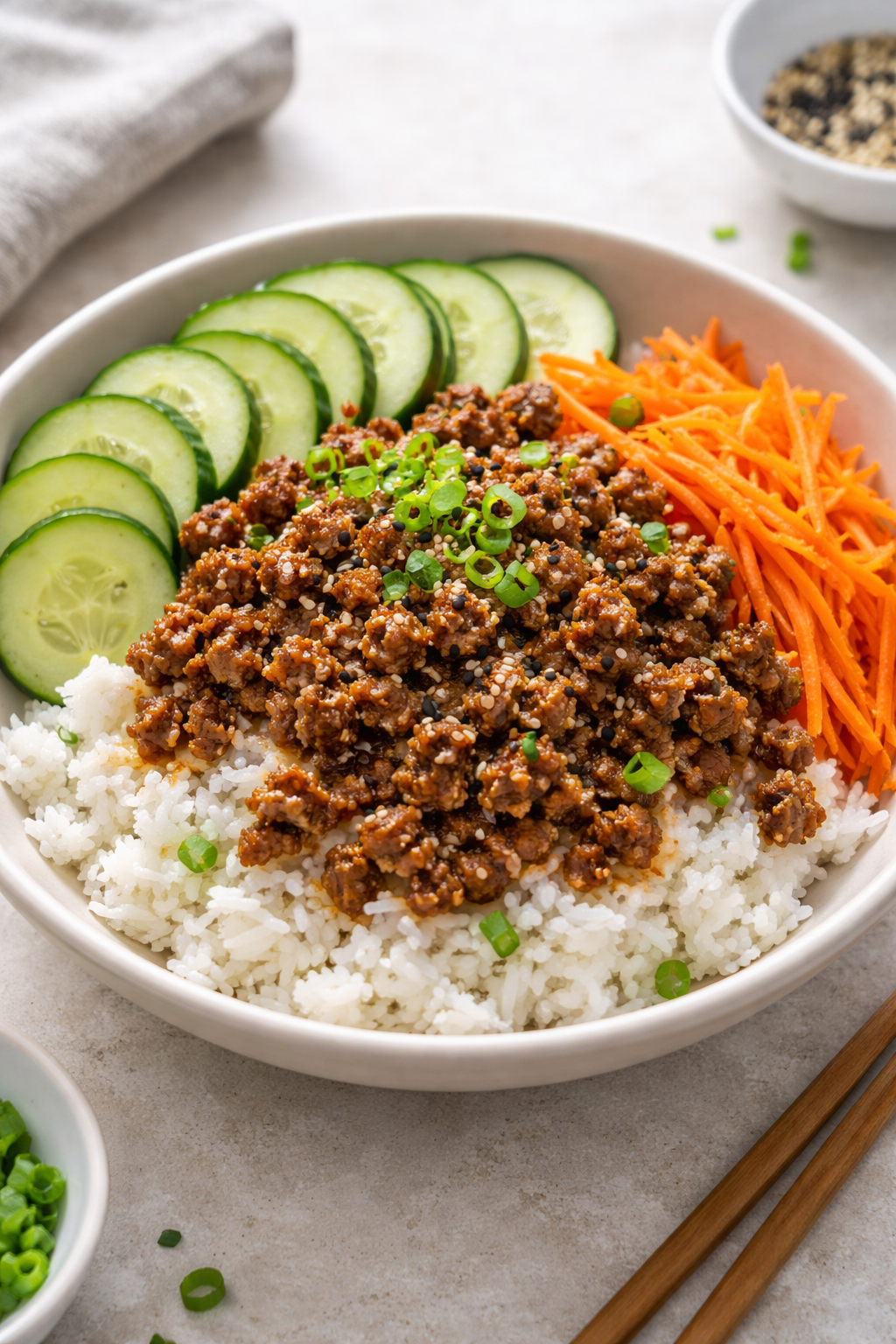 Korean Ground Beef Bowl