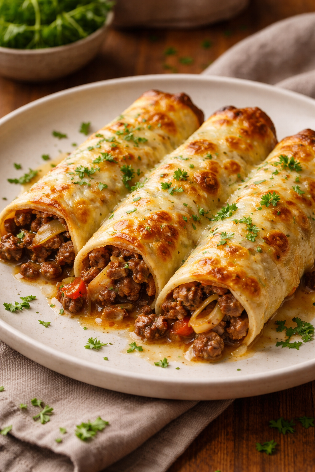 Keto Philly Cheesesteak Rolls