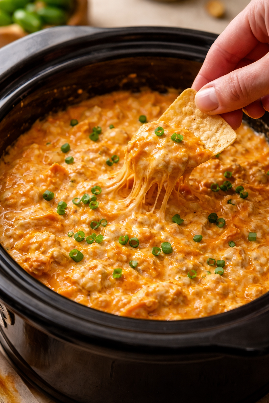 Crockpot Buffalo Chicken Dip