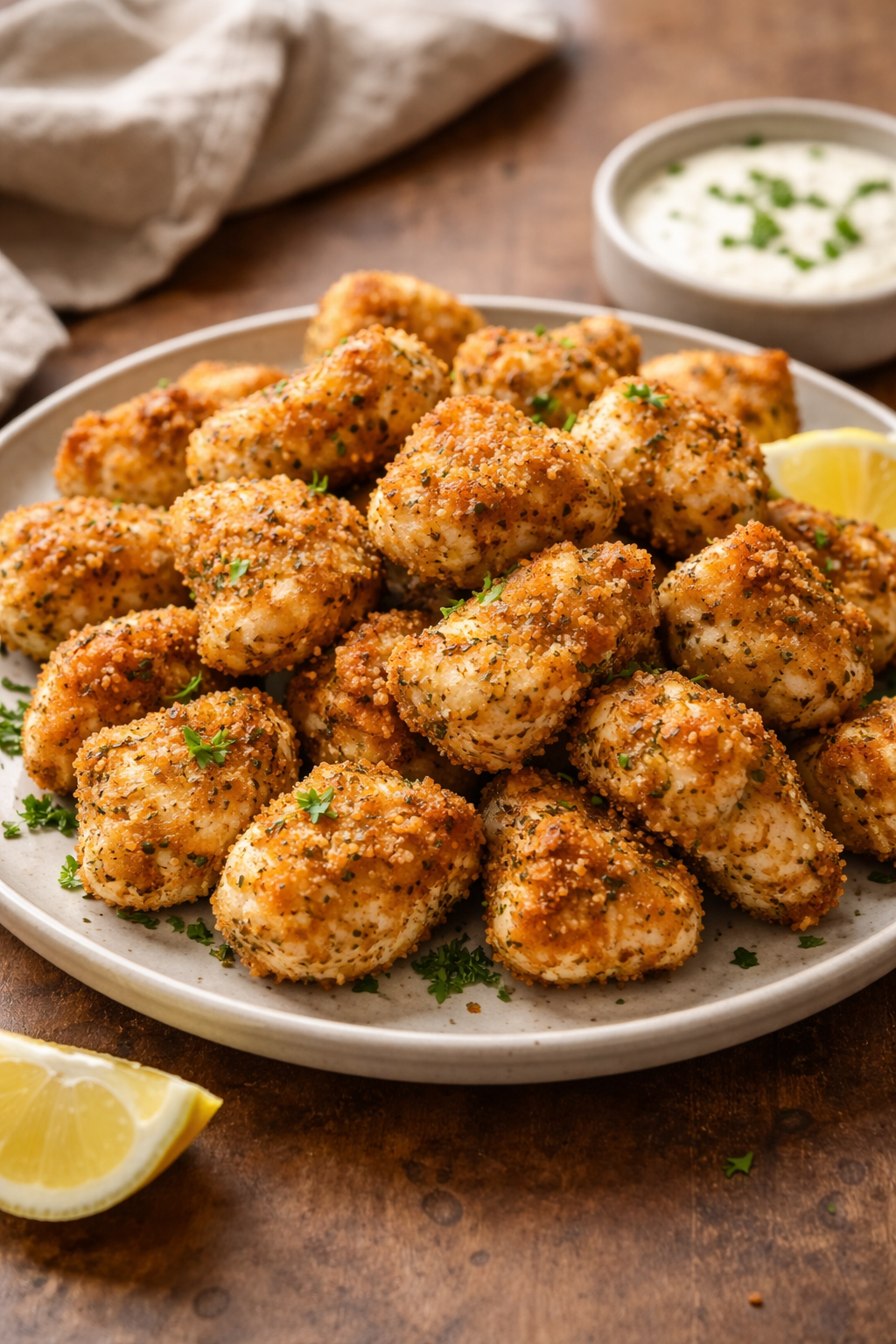 Air Fryer Ranch-Crusted Chicken Bites