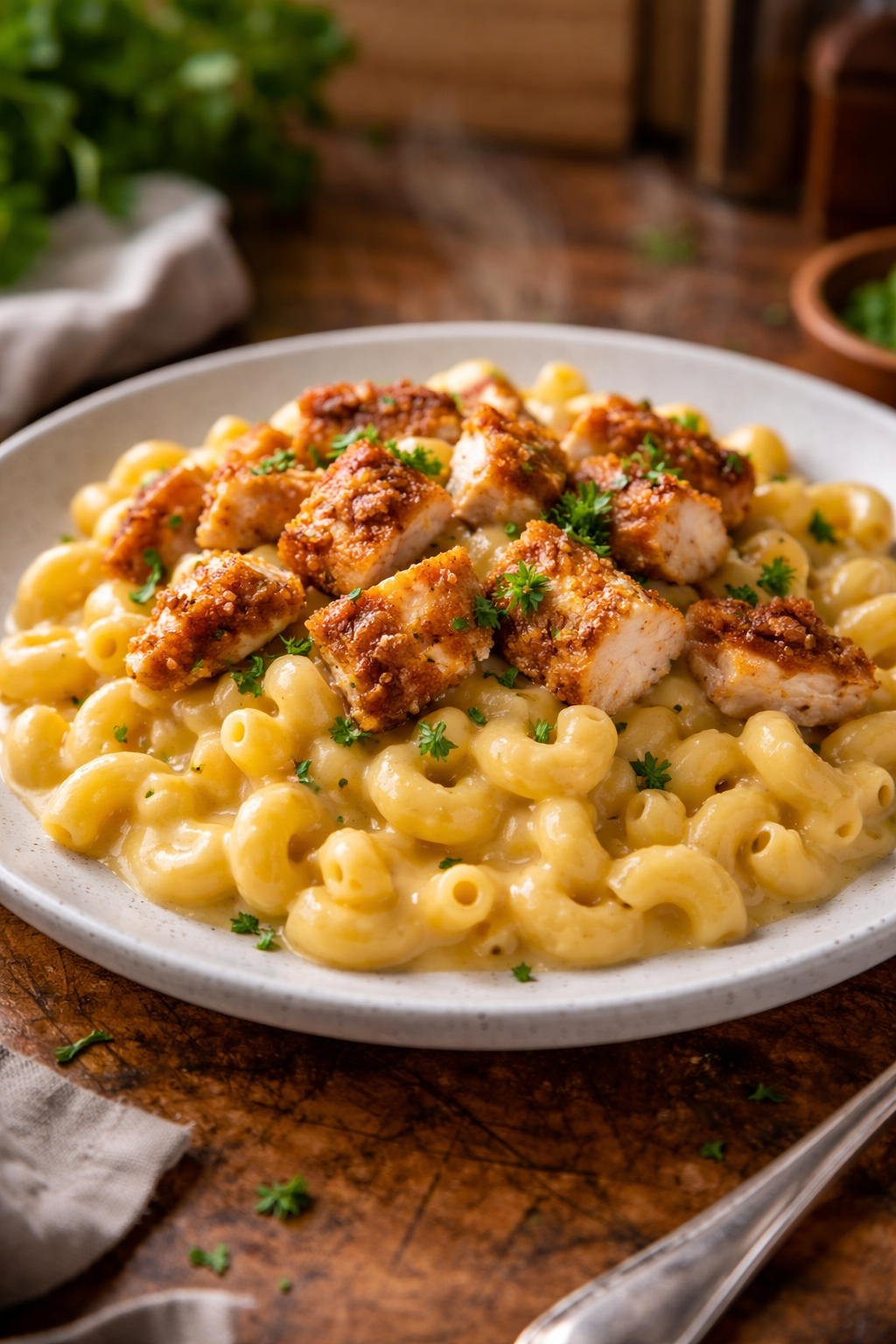 Creamy Chicken Mac and Cheese