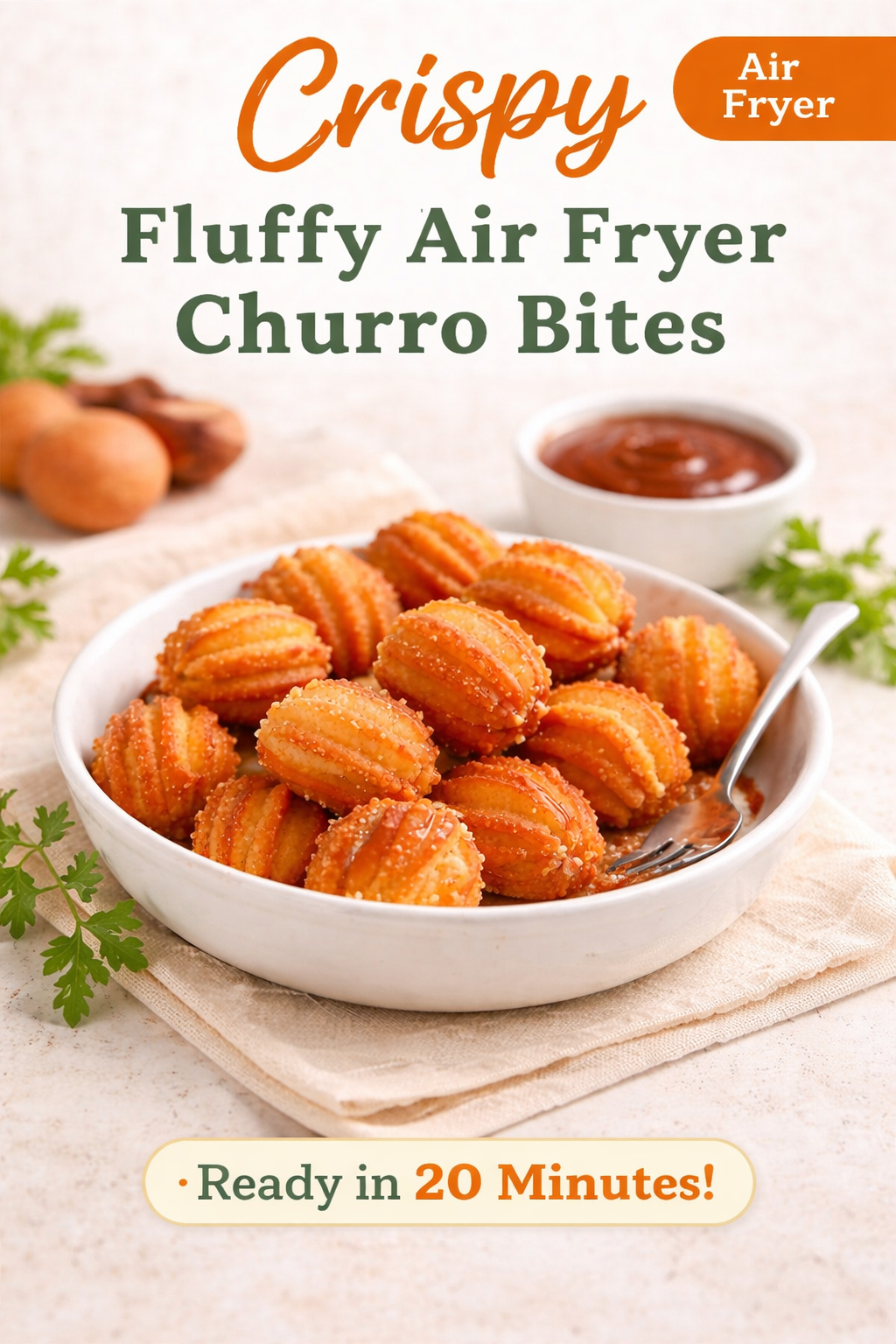 Fluffy Air Fryer Churro Bites 2 Fluffy Air Fryer Churro Bites