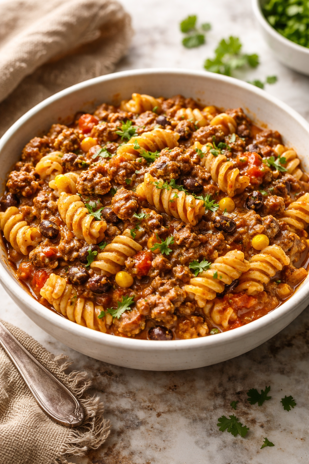 Crockpot Taco Pasta