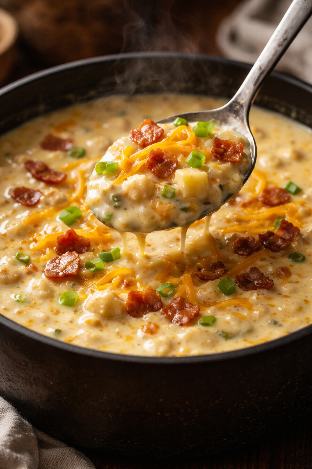 Cheesy Potato Soup With Hash Browns