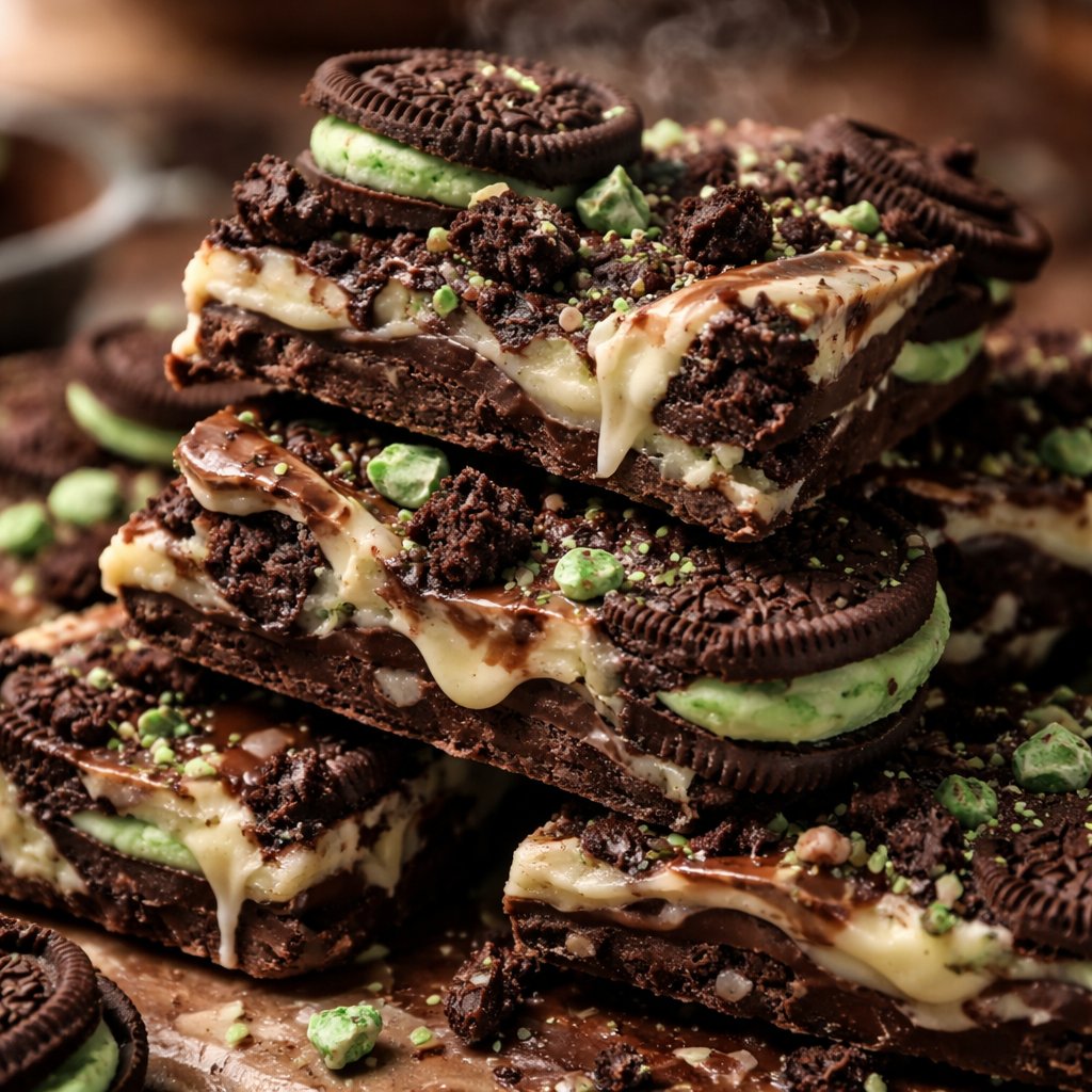 Mint Oreo Chocolate Bark