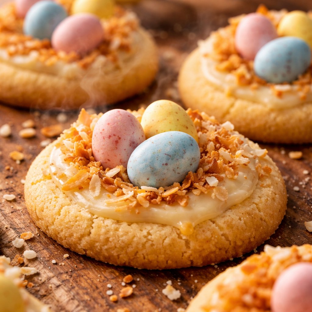 Sugar Cookie Easter Egg Nests