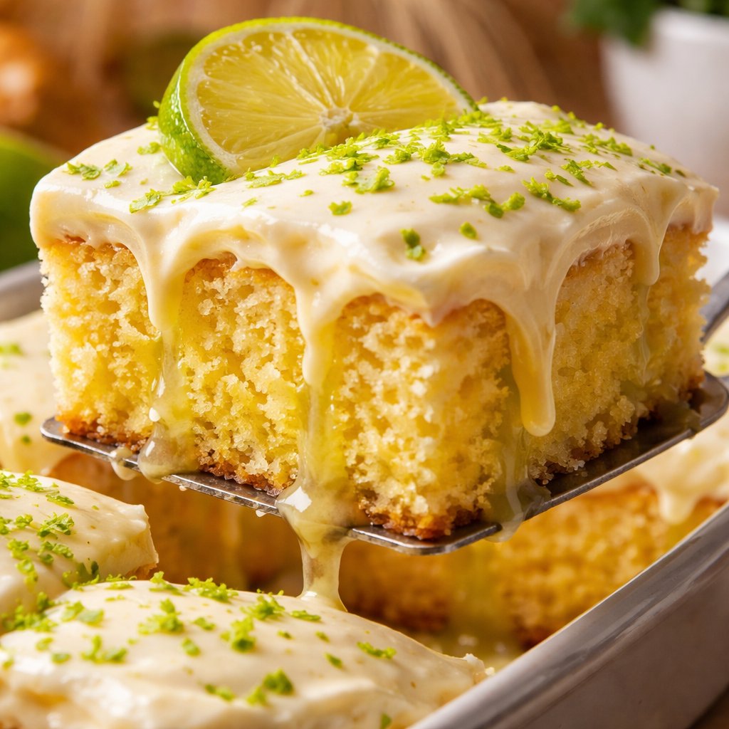 Zesty Lime Poke Cake