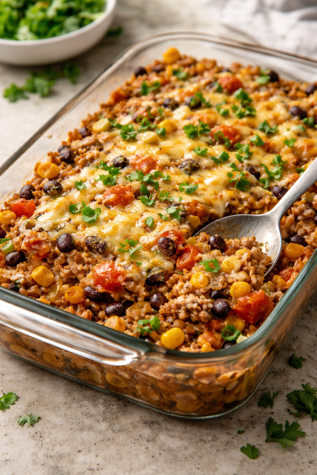 Protein Burrito Casserole