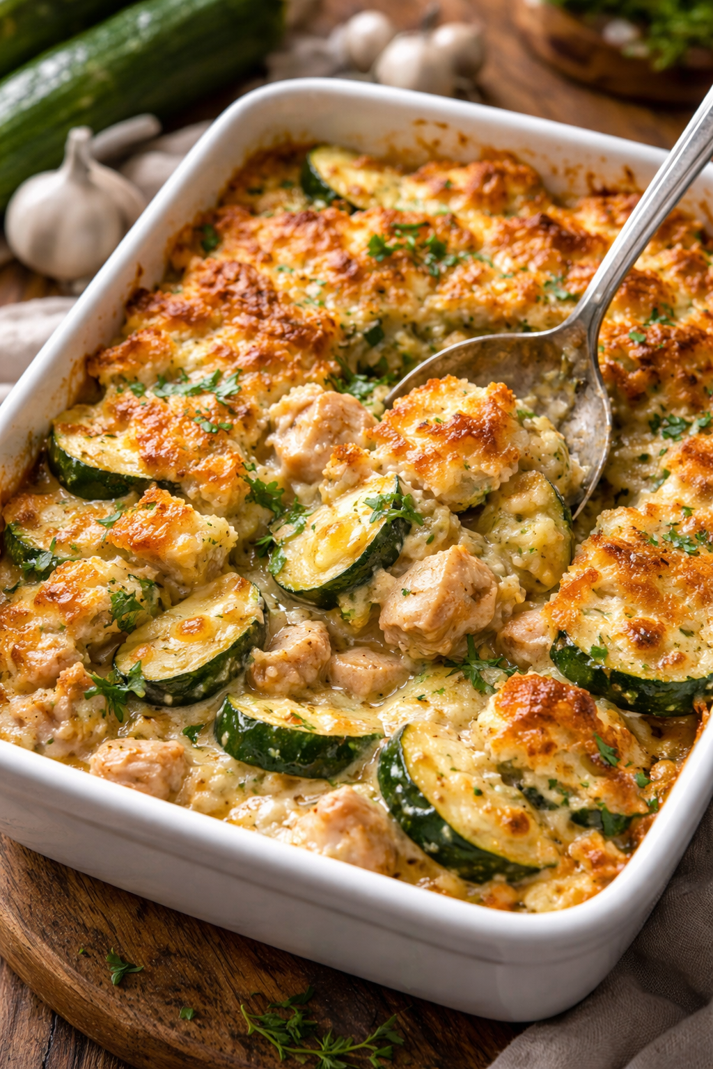 Easy Chicken Zucchini Bake