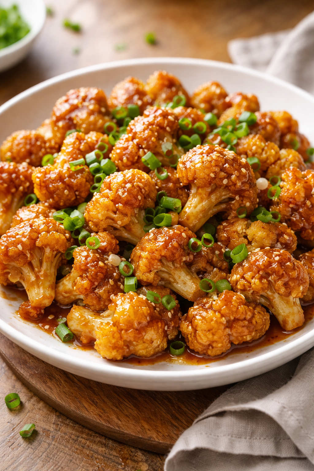 Amazing Sticky Honey Garlic Cauliflower in 5 Steps