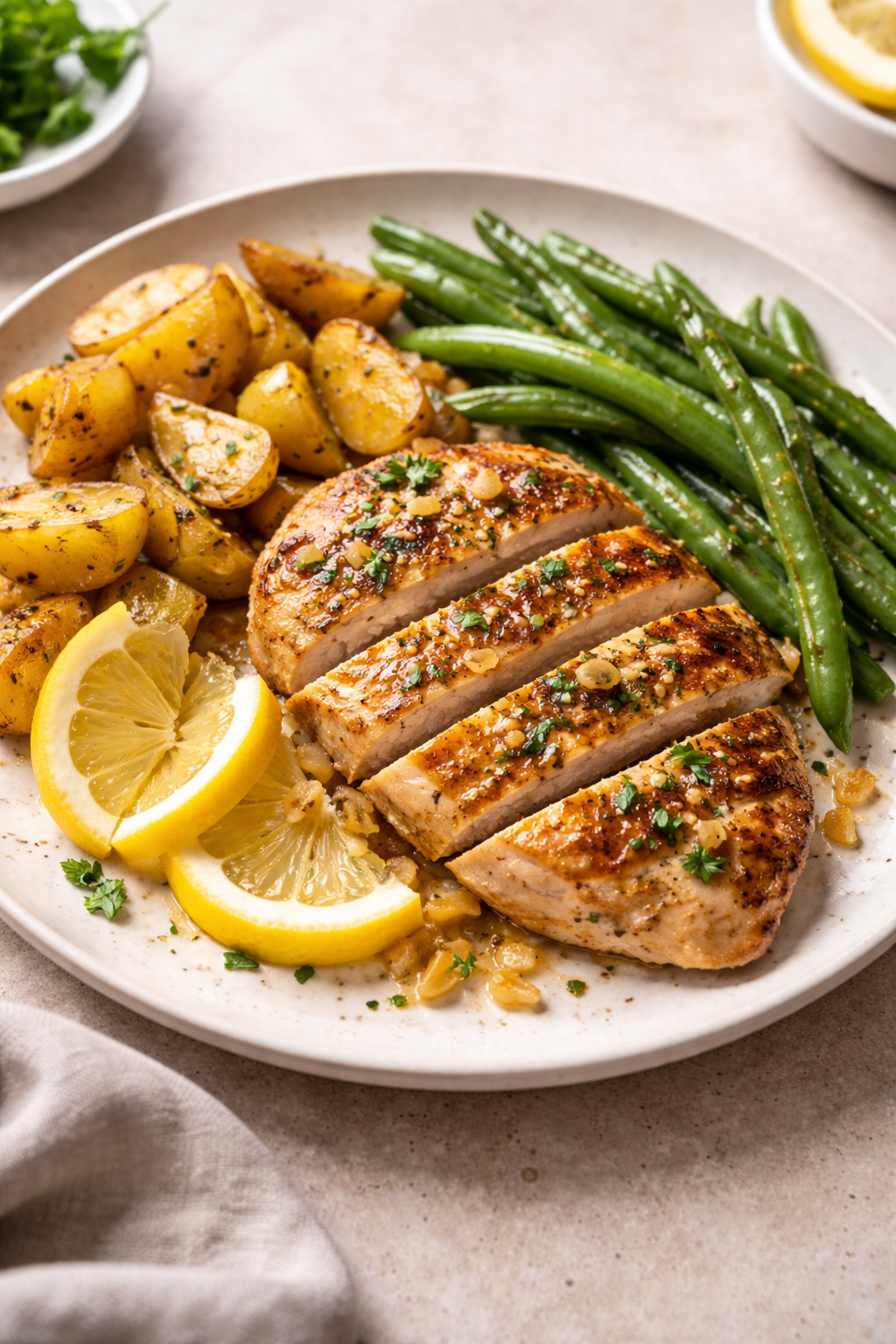 Lemon Garlic Chicken Meal Prep