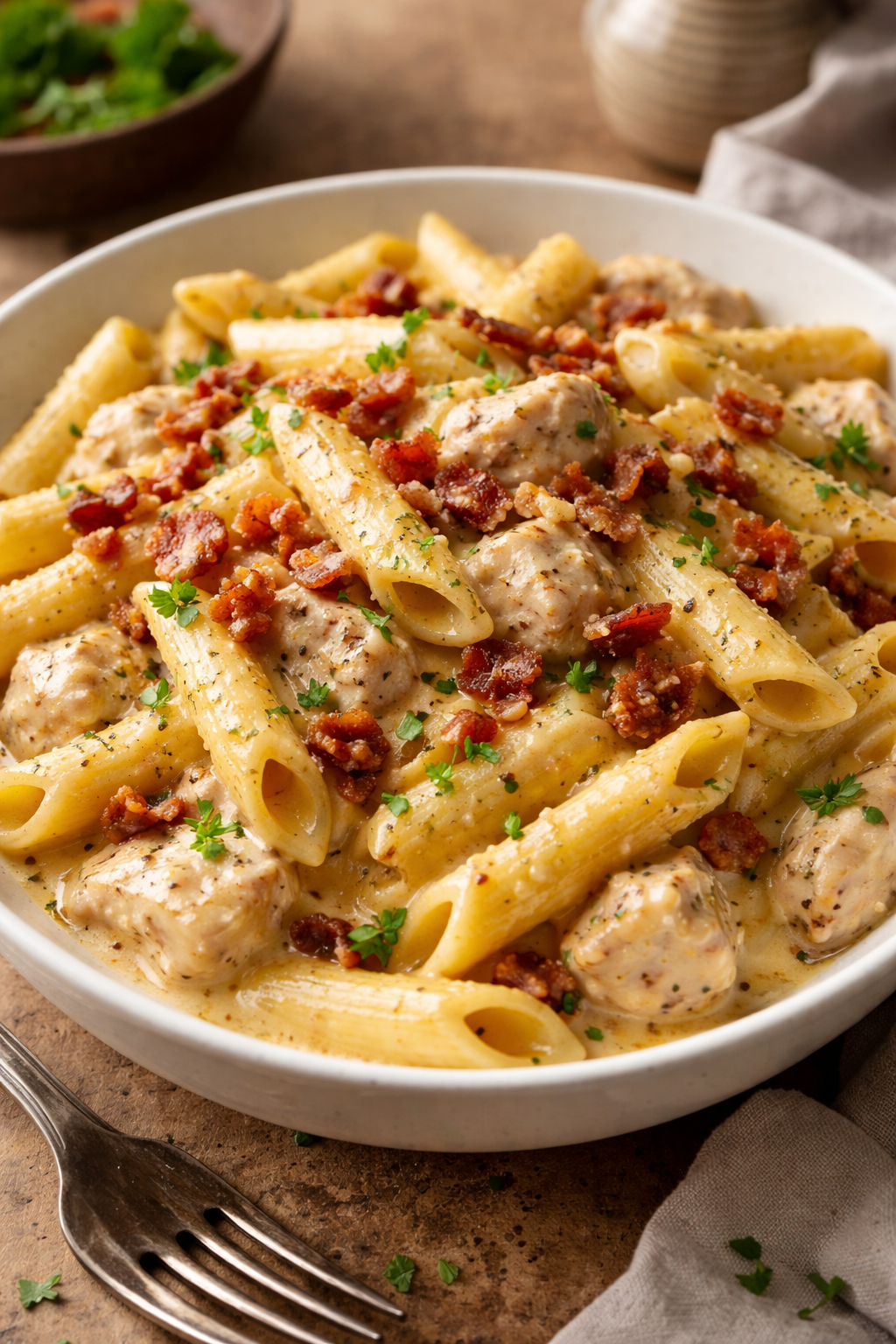 Discover the Creamy Delight of Crack Chicken Penne Tonight!
