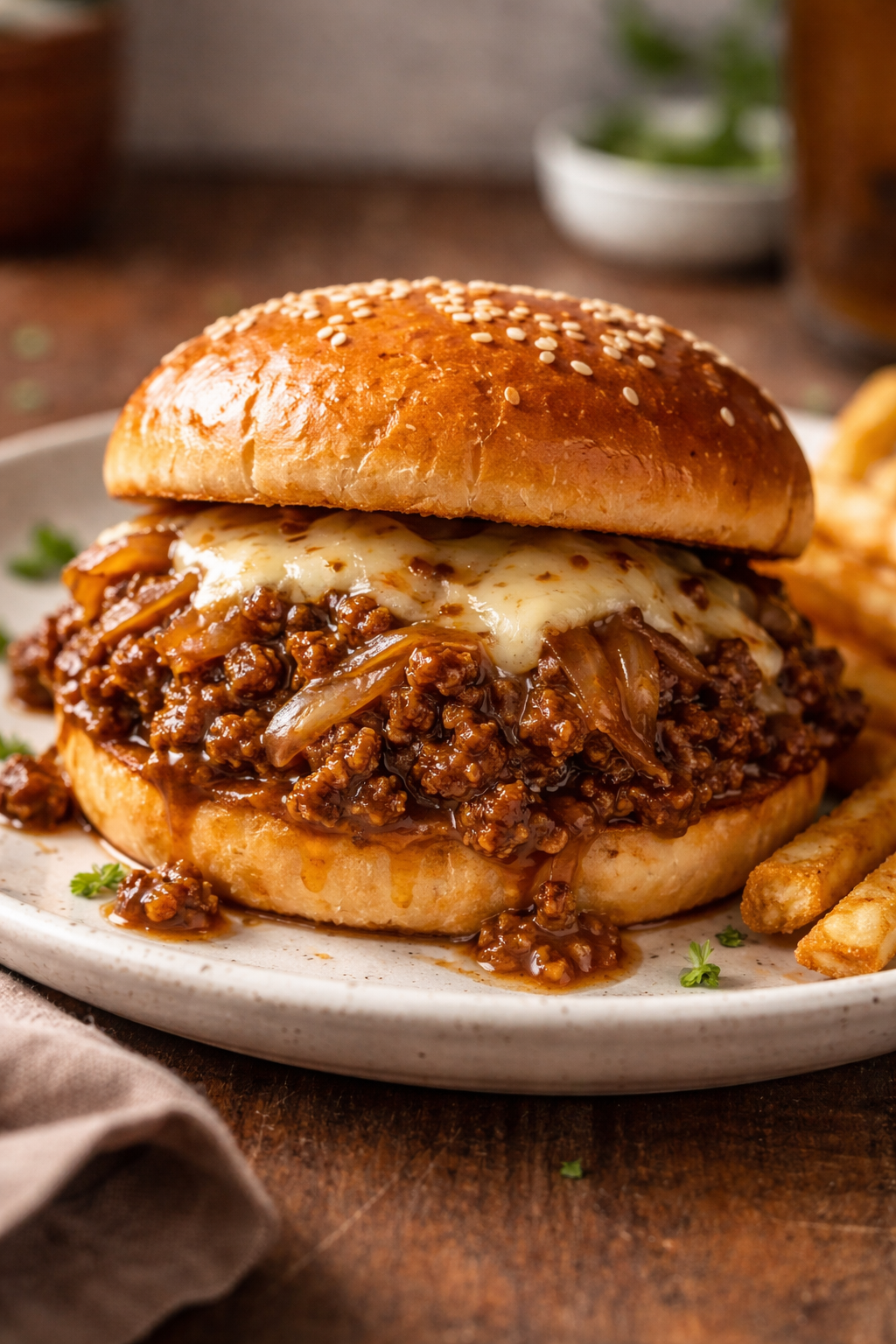 Irresistible French Onion Beef Sloppy Joes