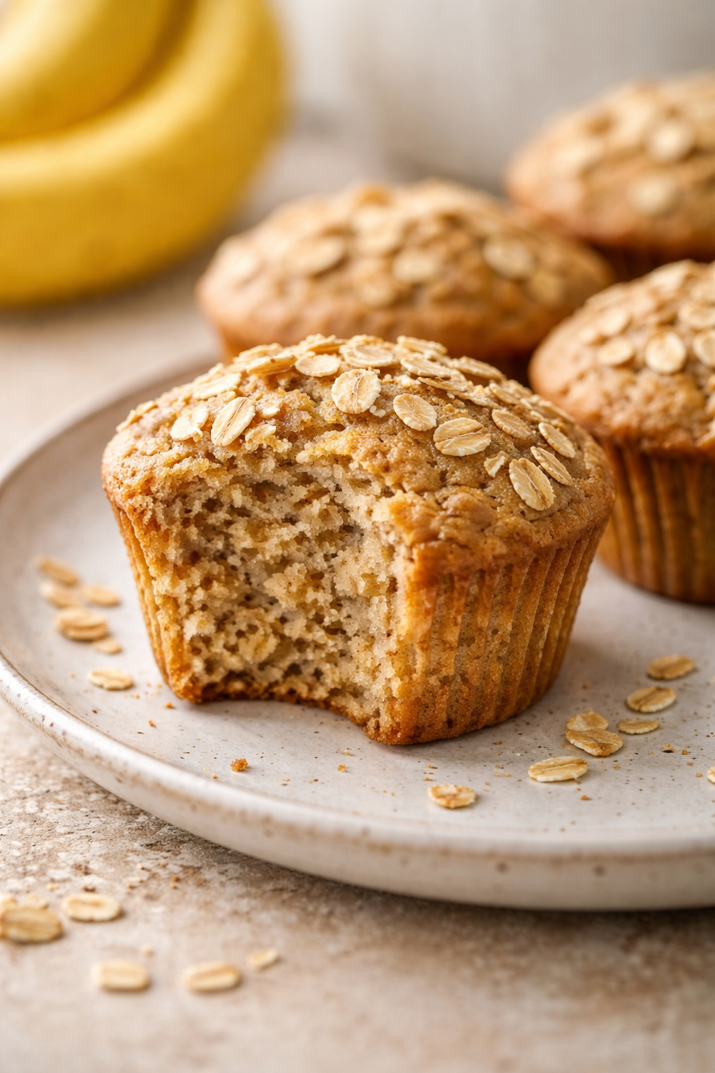 Banana Oatmeal Muffins