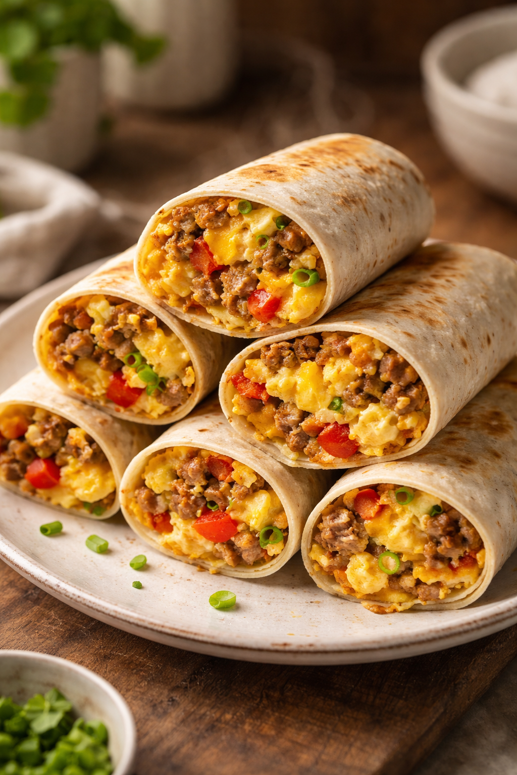 High-Protein Breakfast Burritos