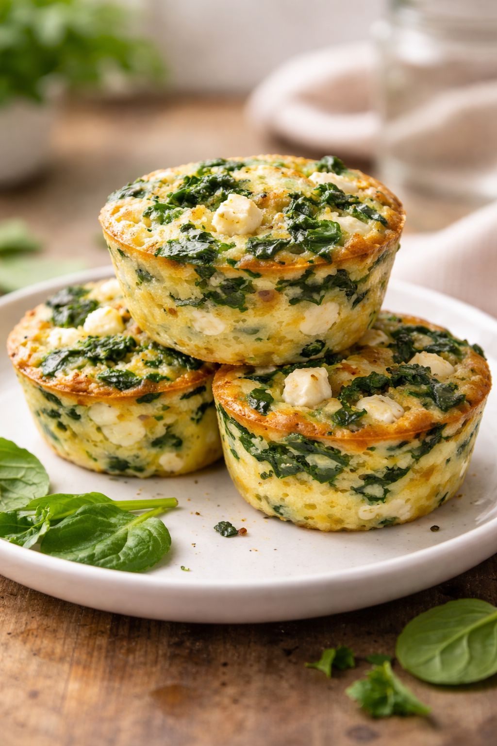 Egg Muffins with Spinach and Feta