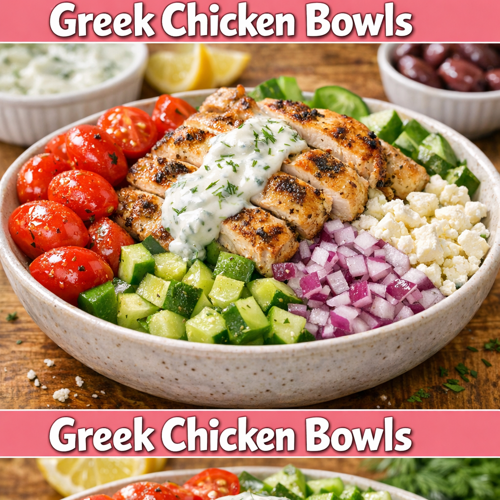 Greek Chicken Bowls