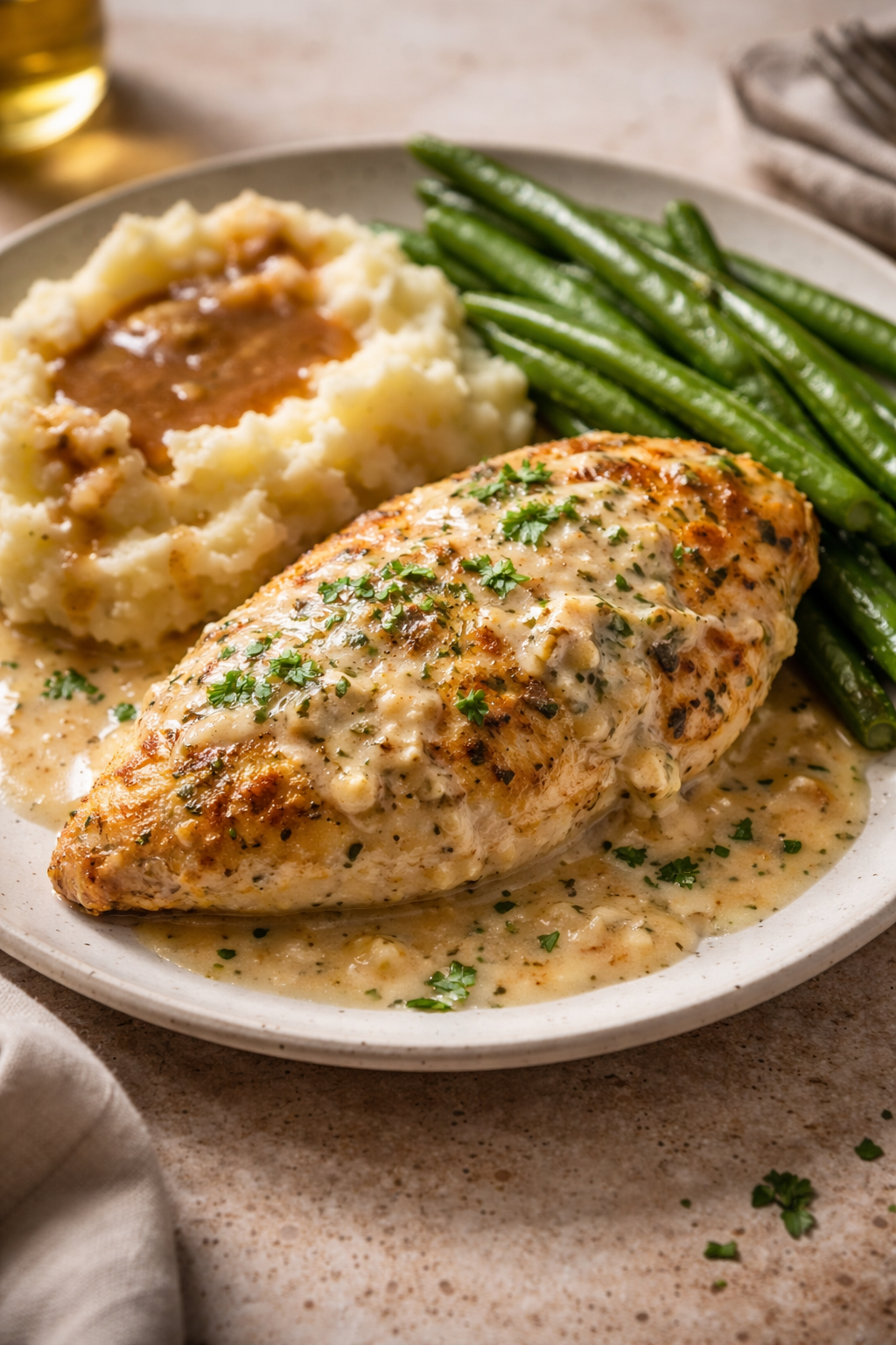 Creamy Garlic Parmesan Chicken Breast