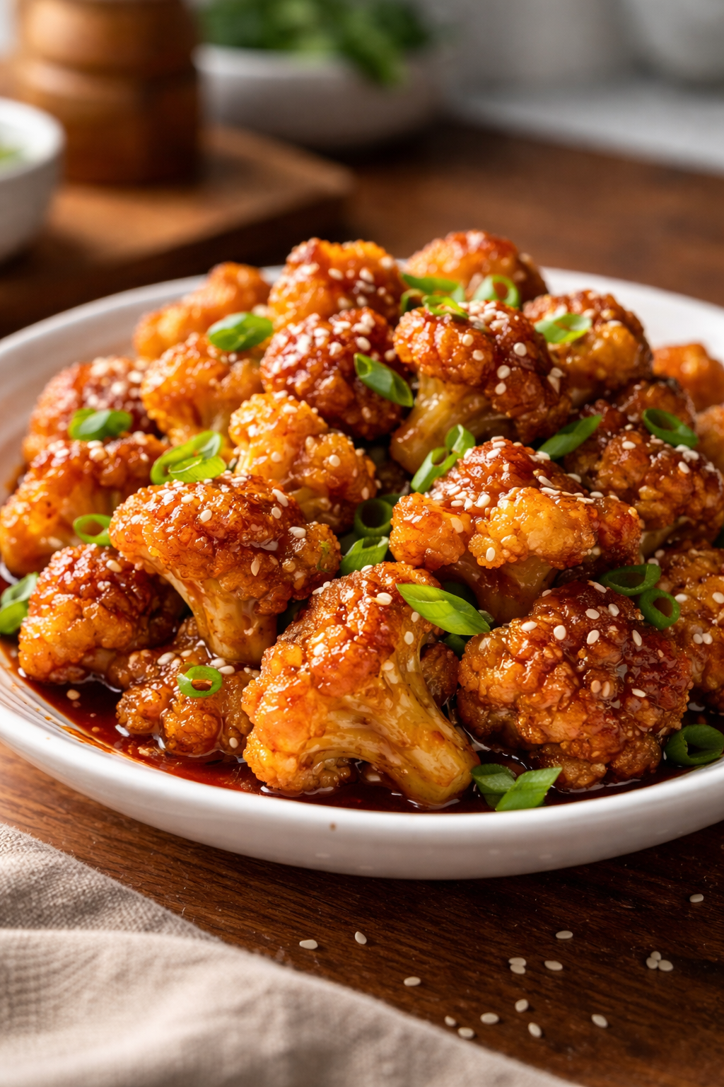 Amazing Sticky Honey Garlic Cauliflower in 5 Steps