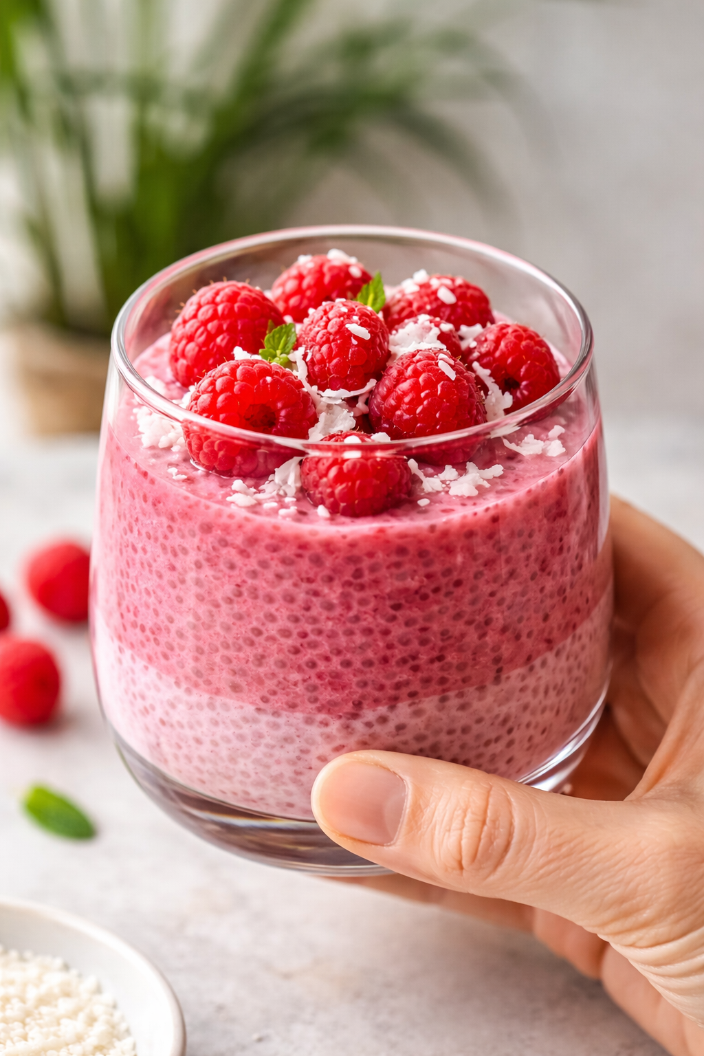 Raspberry Chia Pudding