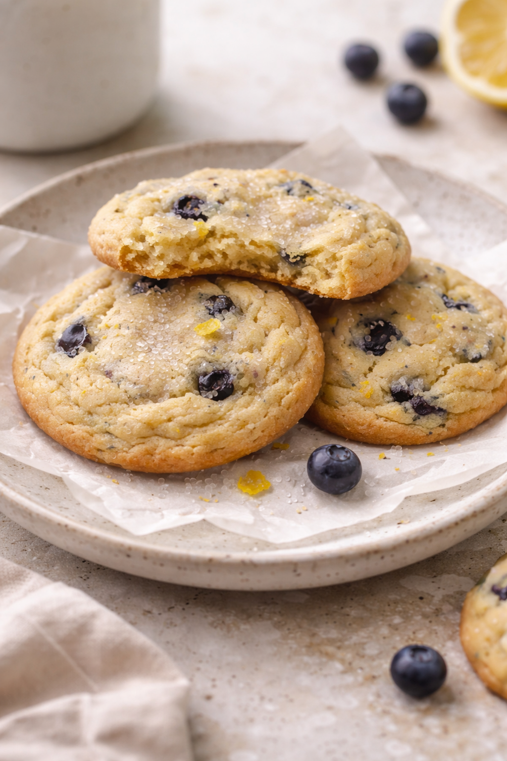 Lemon Blueberry Cookies