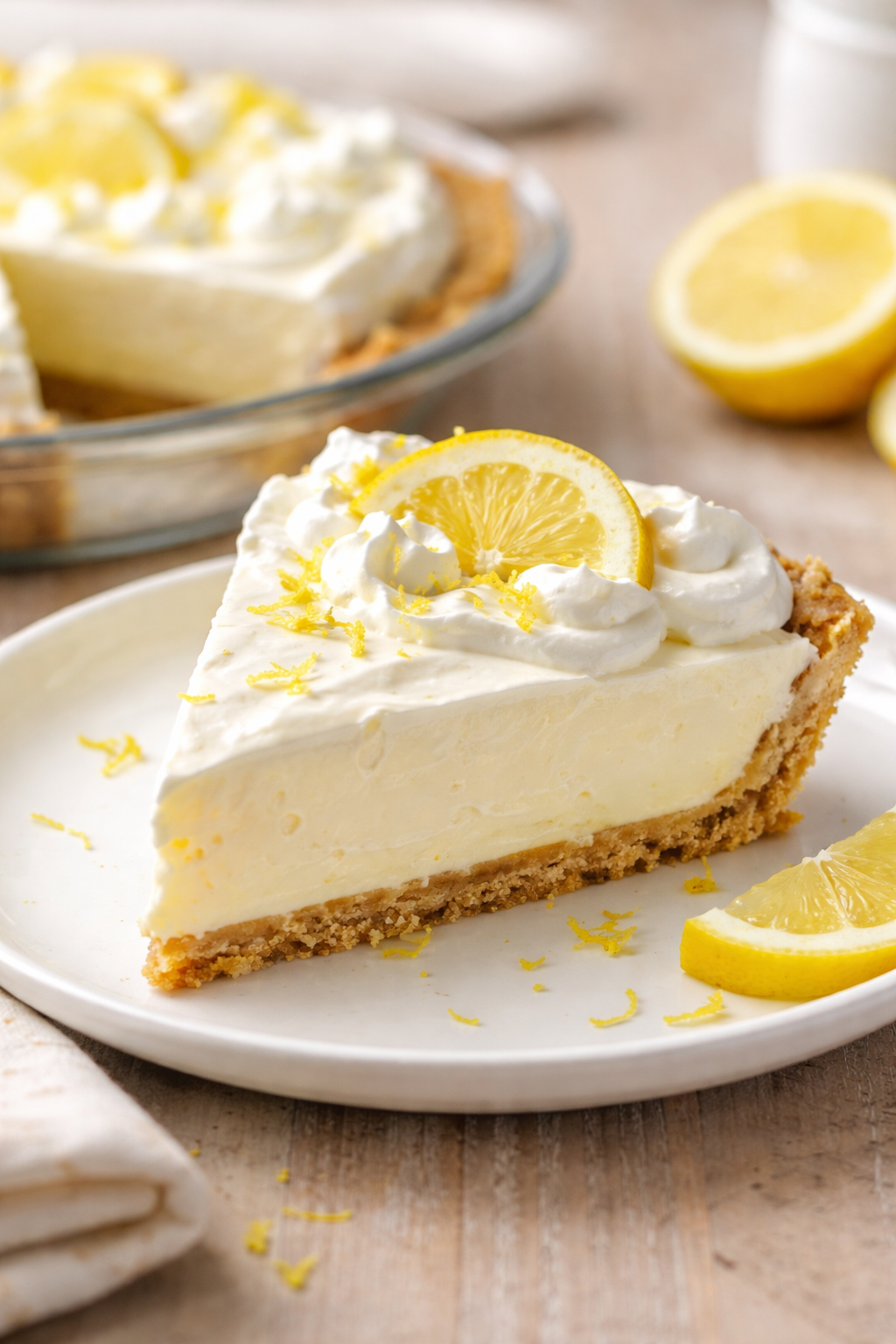 No-Bake Cream Cheese Lemonade Pie