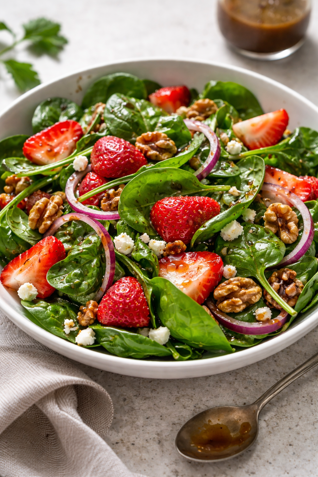 Spring Mix Salad with Balsamic Honey Dressing