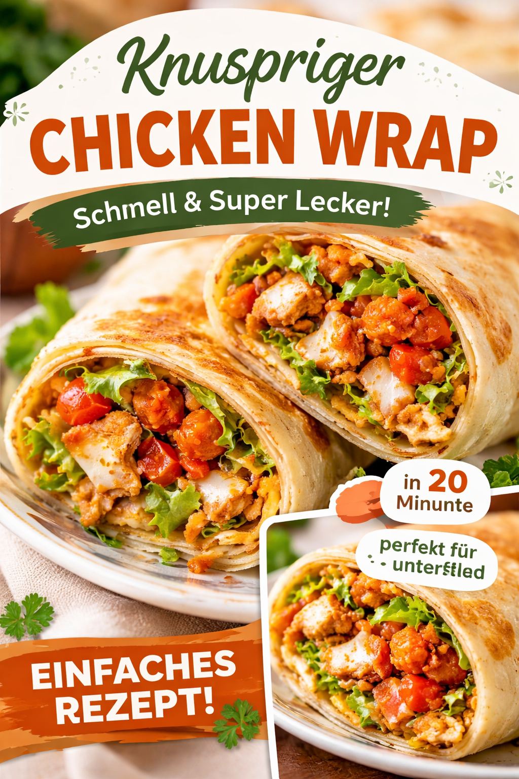 Hühnchen-Crunch-Wrap
