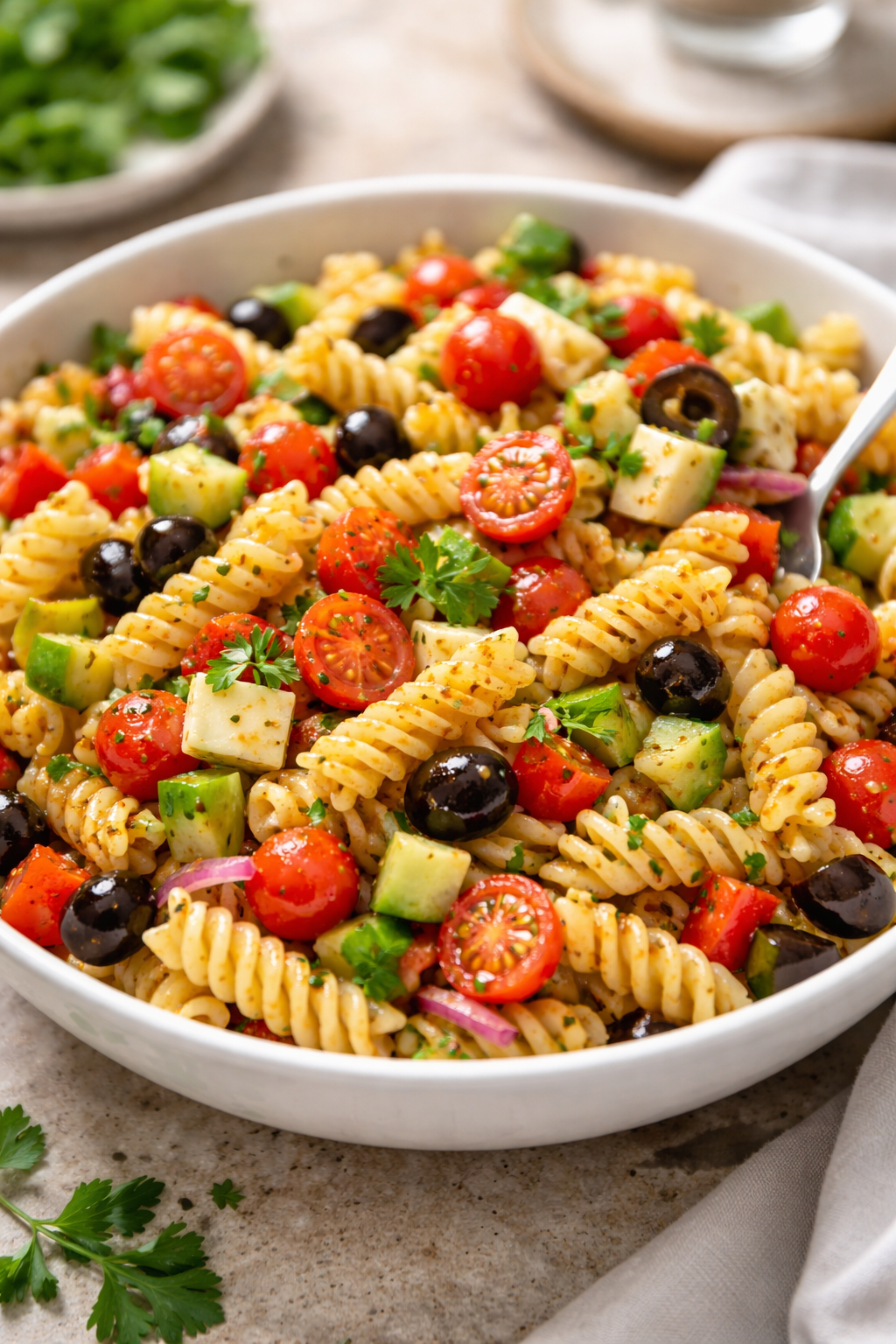 The Best Pasta Salad with Italian Dressing