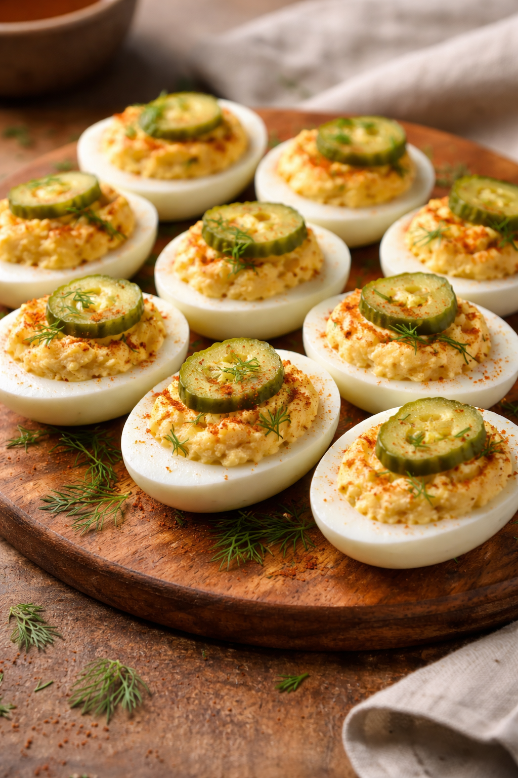 Pickle Lover Deviled Eggs