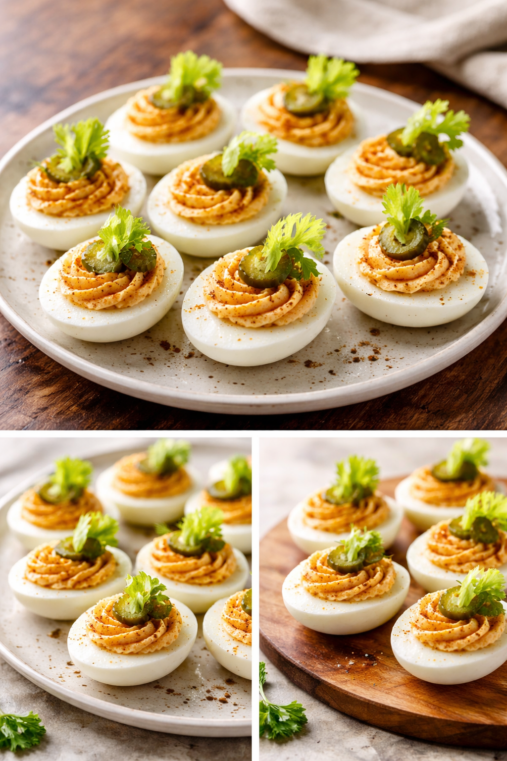 Bloody Mary Deviled Eggs