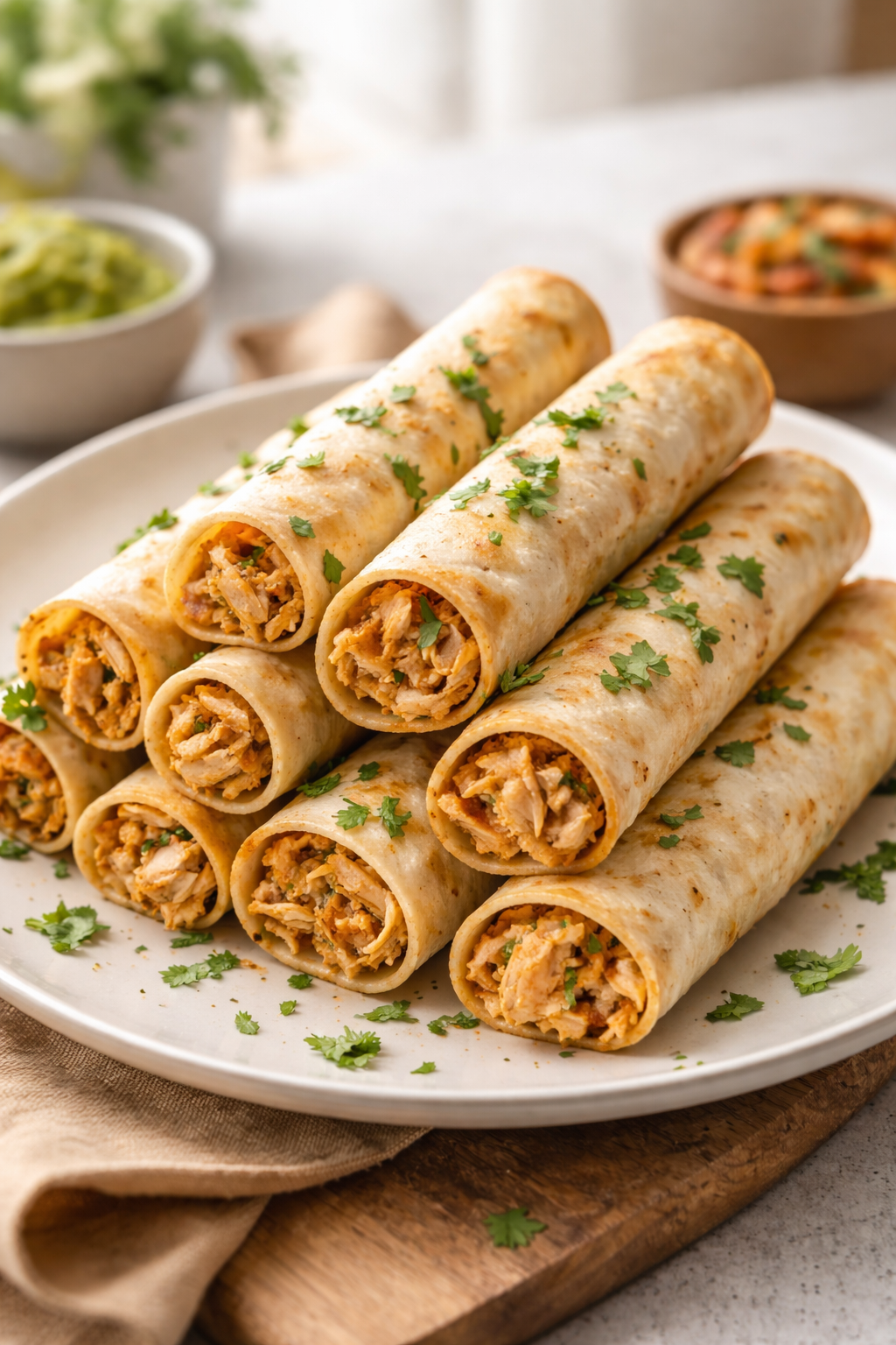 Baked Chicken Taquitos