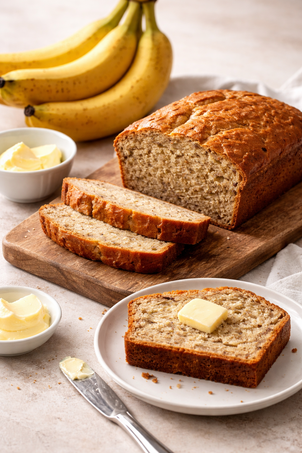 4-Ingredient Banana Bread