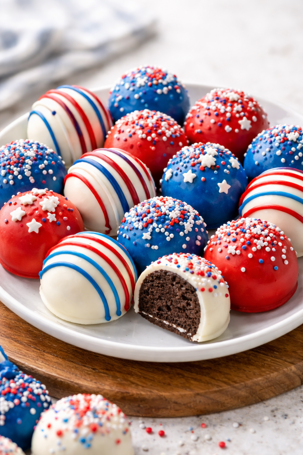 Patriotic Oreo Balls