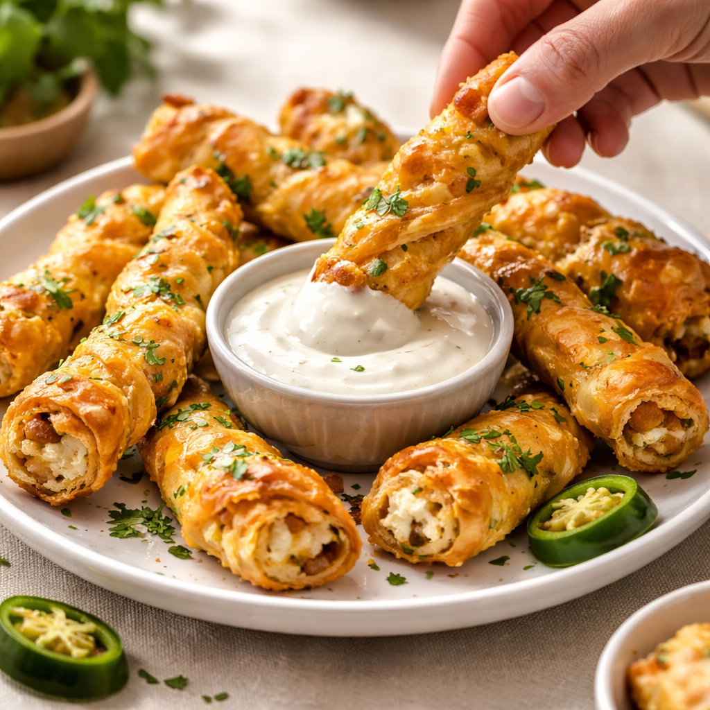 Jalapeño Popper Puff Pastry Twists