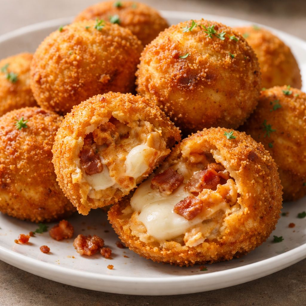 Buffalo Chicken Bacon Mozzarella Bombs for Game Day Bliss