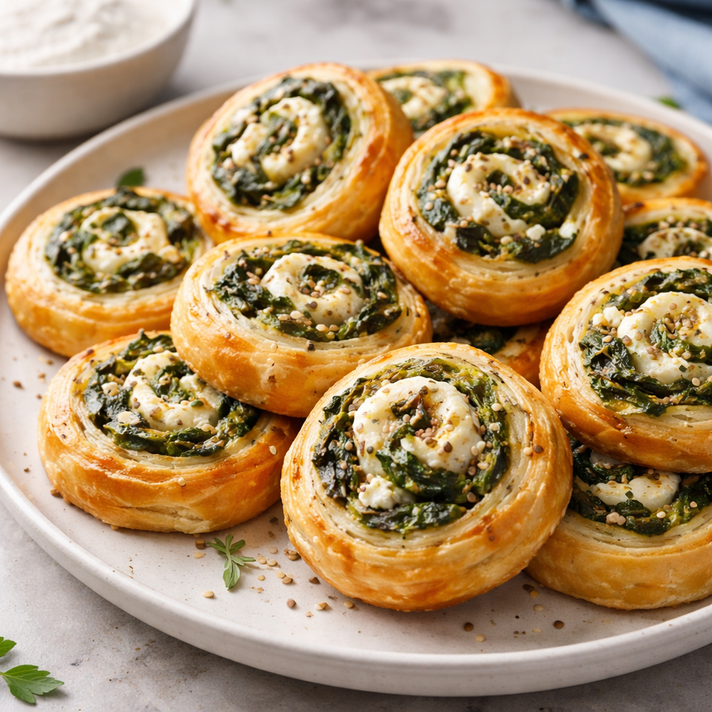 Spinach and Feta Pinwheels