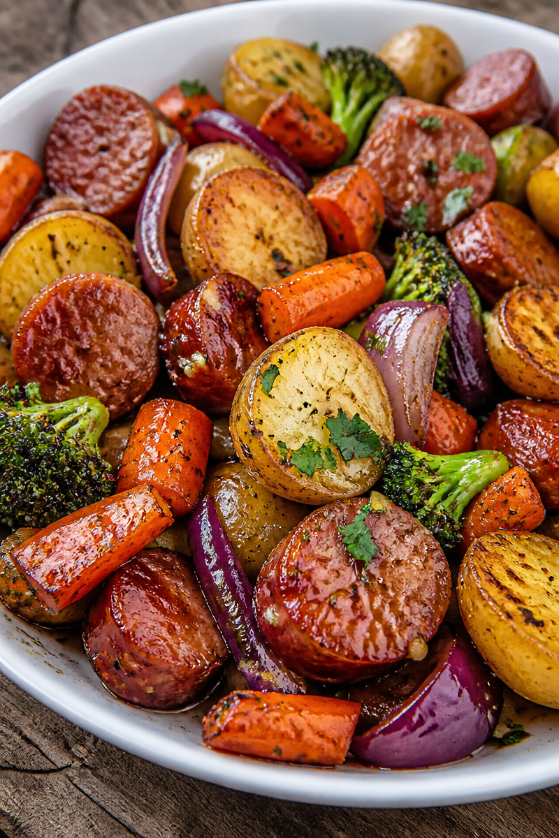 One-Pan Honey Garlic Kielbasa & Veggies for Effortless Nights