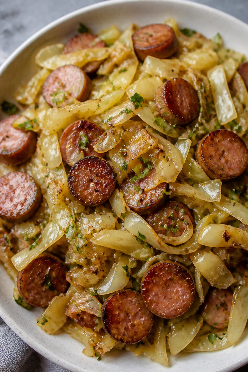 Cabbage and Sausage Skillet