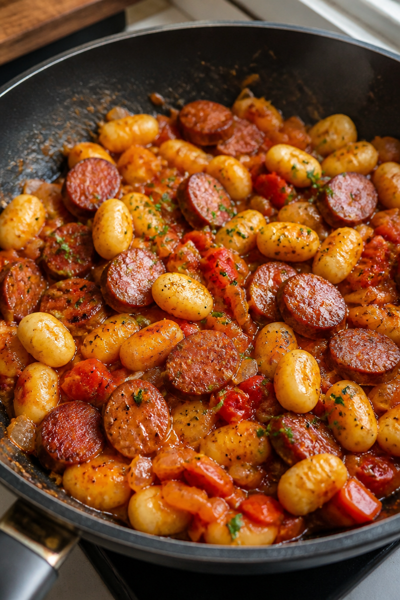 Whip Up a Tasty Kielbasa Gnocchi Skillet in Just 30 Minutes!